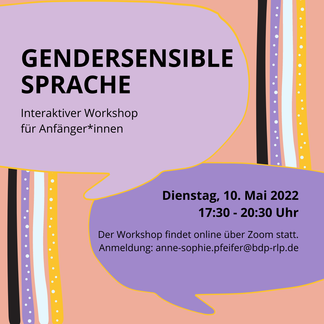 Online-Workshop: Gendersensible Sprache