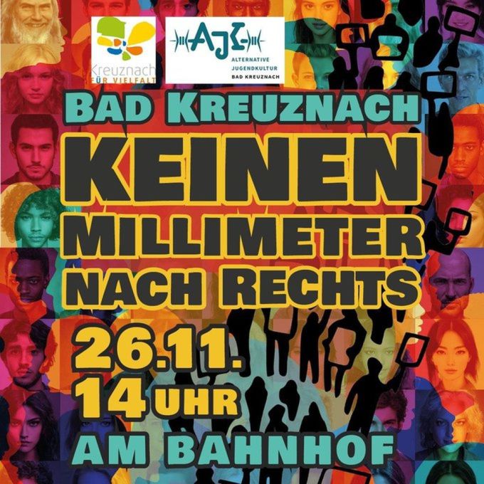 Protest gegen Kundgebung von Neonazis vergangenen Samstag in Bad Kreuznach