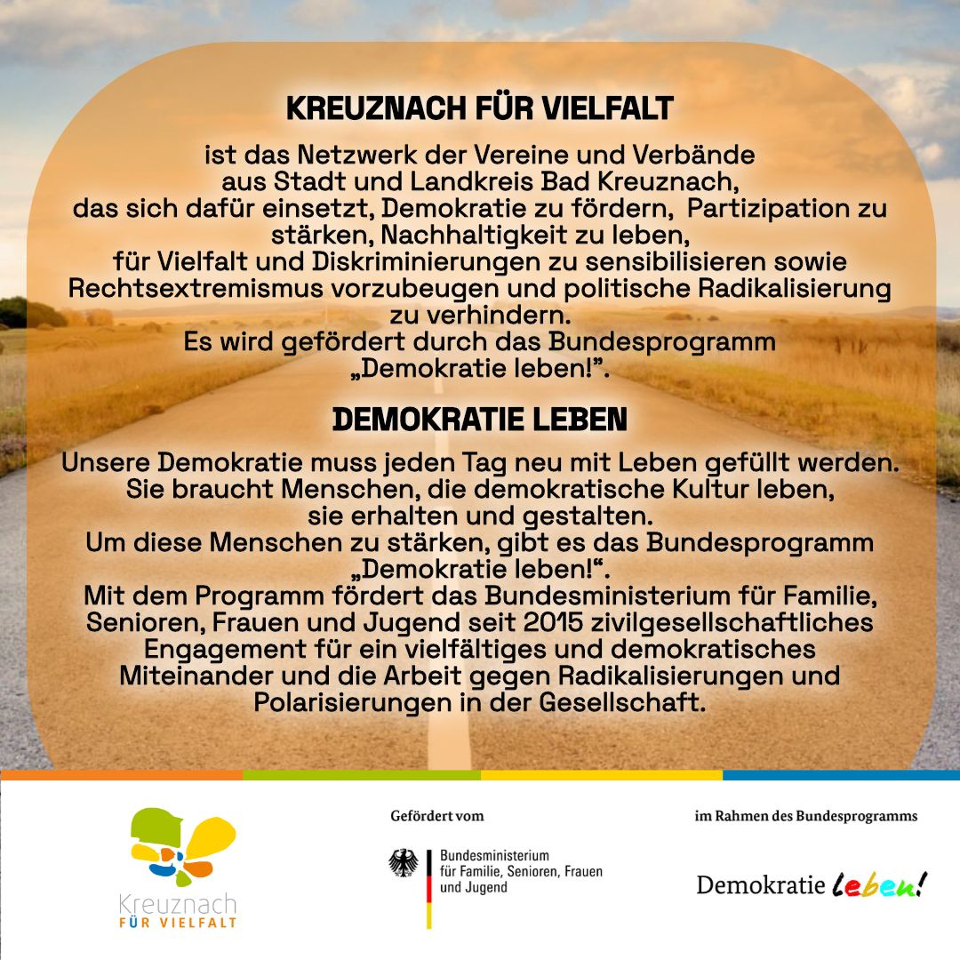„Meile für Demokratie“  – Auch 2023 wieder im November in Bretzenheim